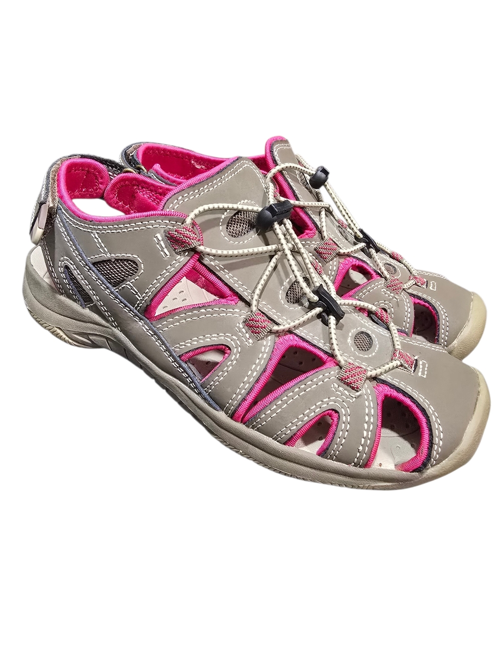 Eddie Bauer Mary Women’s Closed-Toe Sport Sandals - Pink and Taupe Size 7